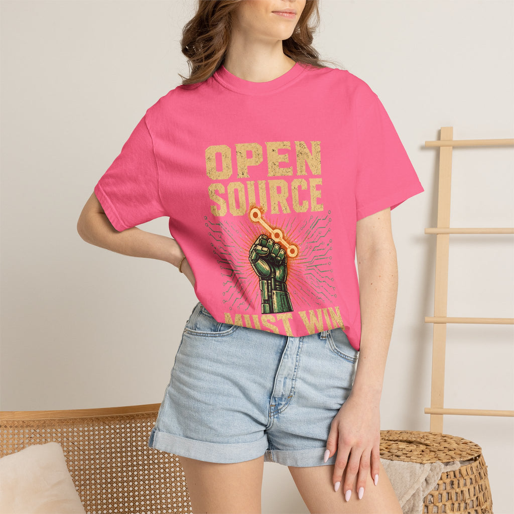 Open Source Must Win — Garment-Dyed Tee