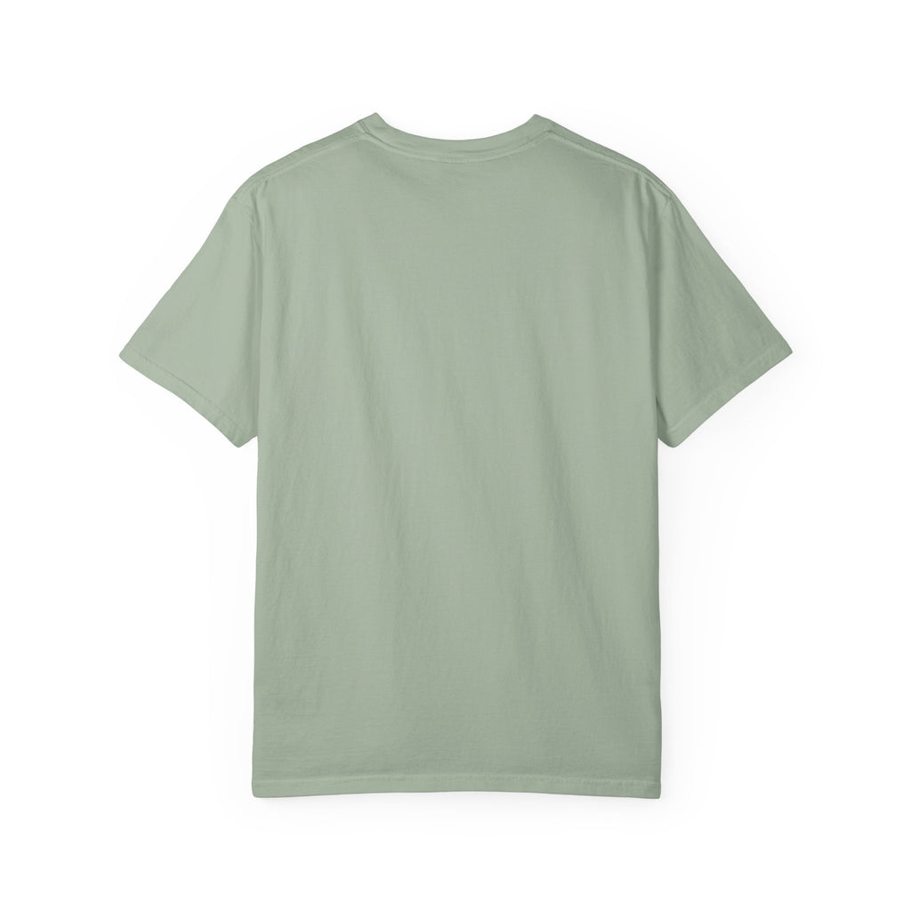 Open Source Must Win — Garment-Dyed Tee — Open Source Must Win — robotic fist holding a git branch, vintage propaganda style