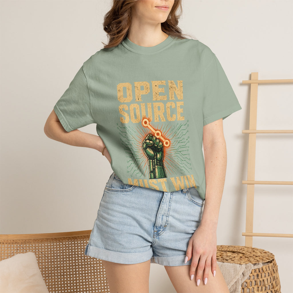 Open Source Must Win — Garment-Dyed Tee