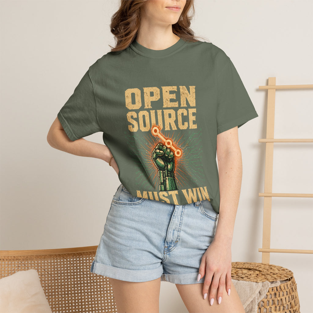Open Source Must Win — Garment-Dyed Tee