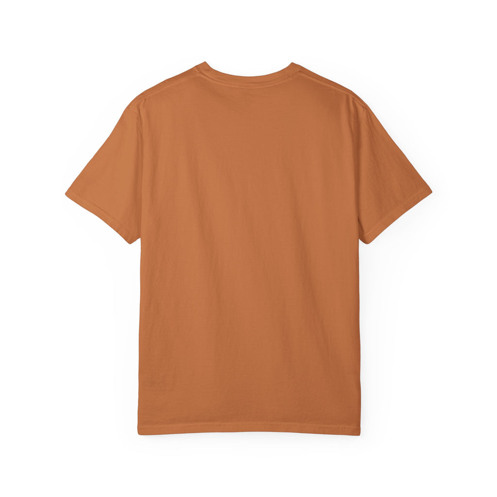 Open Source Must Win — Garment-Dyed Tee — Open Source Must Win — robotic fist holding a git branch, vintage propaganda style
