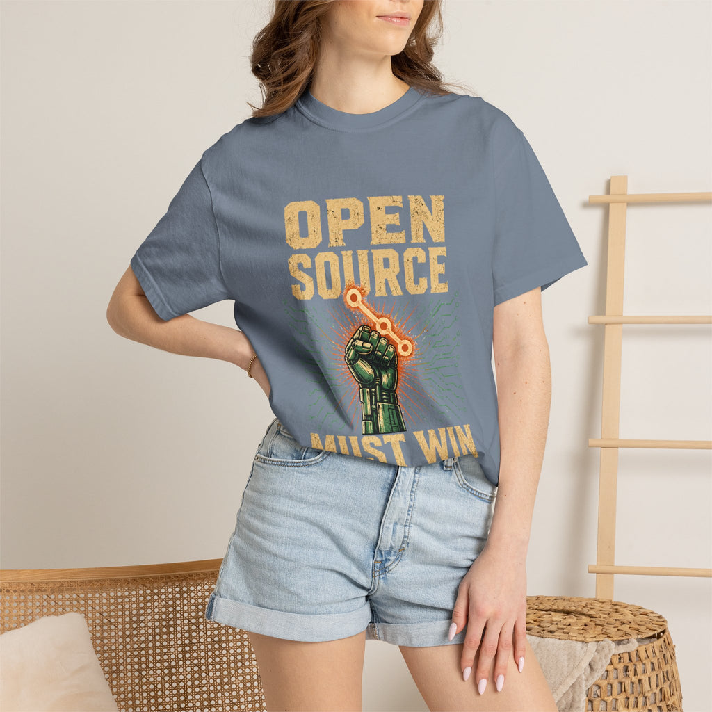 Open Source Must Win — Garment-Dyed Tee