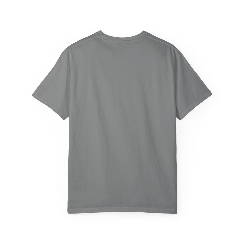 Open Source Must Win — Garment-Dyed Tee — Open Source Must Win — robotic fist holding a git branch, vintage propaganda style